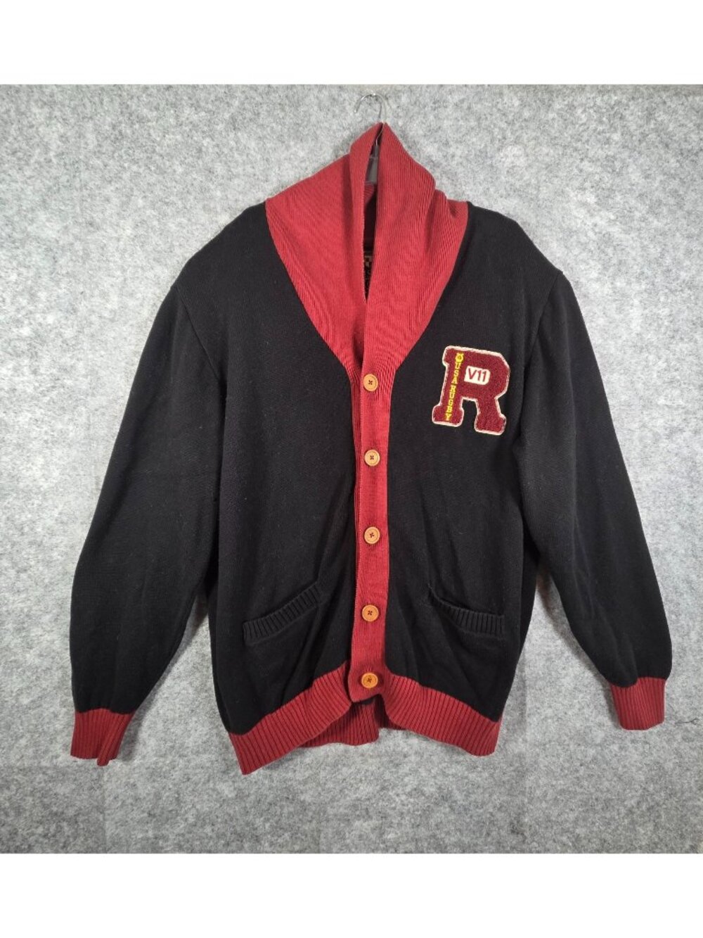 USA Rugby Men's Button Up Cardigan Sweater Black Size 2XL
